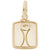 Scale Charm In Yellow Gold