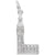 Big Ben Charm In 14K White Gold