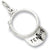 Tennis Visor charm in 14K White Gold hide-image