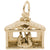 Nativity Charm in Yellow Gold Plated