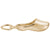 Dutch Shoe Charm In Yellow Gold