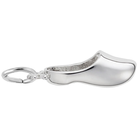 Dutch Shoe Charm In 14K White Gold