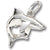 Shark charm in 14K White Gold hide-image