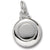 Flying Disc charm in 14K White Gold hide-image