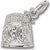 Thimble charm in 14K White Gold hide-image