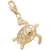 Tortoise Charm In Yellow Gold