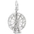 Ferris Wheel Charm In 14K White Gold