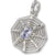 Spiderweb charm in 14K White Gold hide-image