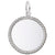 Rope Disc Charm In Sterling Silver