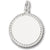 Rope Disc charm in Sterling Silver hide-image