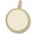 Rope Disc charm in Yellow Gold Plated hide-image