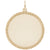 Rope Disc Charm in Yellow Gold Plated