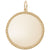 Rope Disc Charm In Yellow Gold