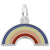 Rainbow Charm In 14K White Gold