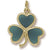 Shamrock Charm in 10k Yellow Gold hide-image