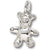 Teddy Bear charm in Sterling Silver hide-image