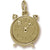 Alarm Clock Charm in 10k Yellow Gold hide-image