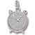 Alarm Clock charm in 14K White Gold hide-image