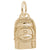 Back Pack Charm in Yellow Gold Plated