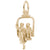Ski Lift Charm In Yellow Gold