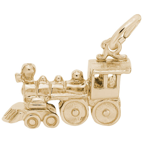 Train Charm in Yellow Gold Plated