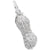 Peanut Charm In 14K White Gold