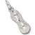 Peanut charm in 14K White Gold hide-image