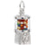 Gumball Machine Charm In 14K White Gold