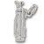 Golf Clubs charm in 14K White Gold hide-image