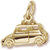 Car Charm in 10k Yellow Gold hide-image