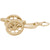 Cannon Charm in Yellow Gold Plated