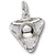 Tri Corner Hat charm in 14K White Gold hide-image