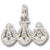 Three Monkeys charm in 14K White Gold hide-image