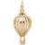 Hot Air Balloon Charm in Yellow Gold Plated