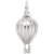 Hot Air Balloon Charm In 14K White Gold