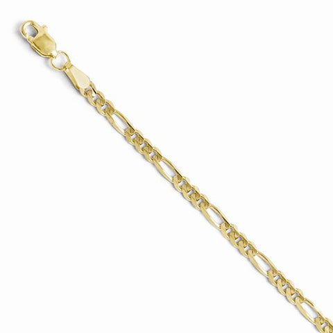 10K Yellow Gold Figaro Chain Bracelet