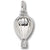 Hot Air Balloon charm in Sterling Silver hide-image