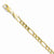 10K Yellow Gold Light Figaro Chain Bracelet