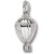 Hot Air Balloon charm in 14K White Gold hide-image