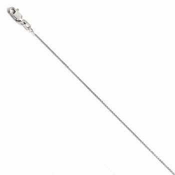 10K White Gold Diamond-Cut Wheat Chain