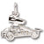 Sprint Car W/Wings charm in Sterling Silver hide-image