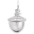 Acorn Charm In 14K White Gold