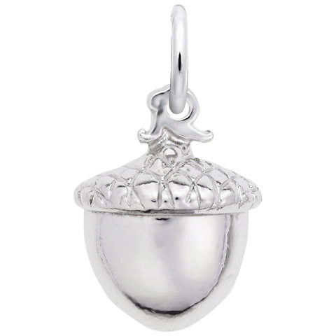 Acorn Charm In Sterling Silver
