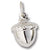 Acorn charm in 14K White Gold hide-image