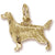 Irish Setter Charm in 10k Yellow Gold hide-image