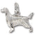 Irish Setter charm in 14K White Gold hide-image