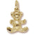 Teddy Bear Charm in 10k Yellow Gold hide-image