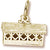 Covered Bridge Charm in 10k Yellow Gold hide-image