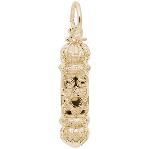 Mzuzah Charm In Yellow Gold