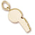 Whistle charm in Yellow Gold Plated hide-image